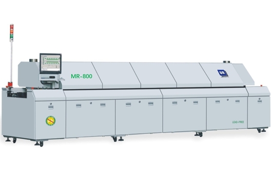 MR-800 8 Zones Reflow Oven Equipment Industrial Computer Control Lead Free Reflow Oven