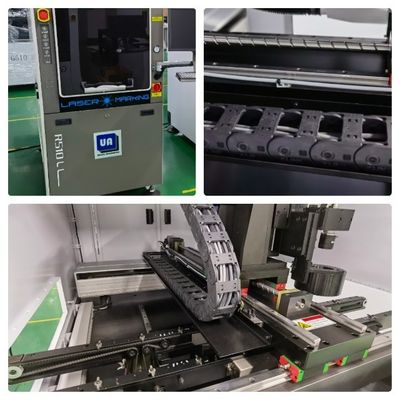 CO2 50mm*50mm PCB Laser Etching Machine 6000mm/S Coaxial Visual R510