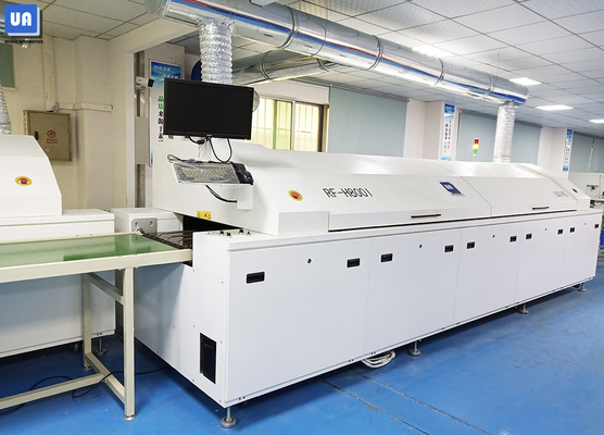 PLC 400mm PCB SMT Reflow Oven 380V Lead Free 8 Heating Zones