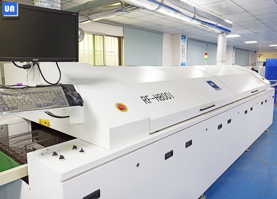 PLC 400mm PCB SMT Reflow Oven 380V Lead Free 8 Heating Zones